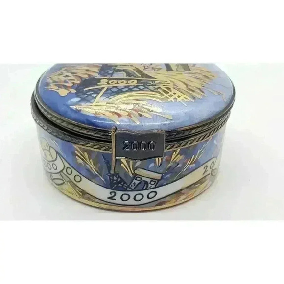 La Gloriette Limoges Millennium Eiffel Tower Arc de Triomphe Trinket Box Ltd Ed - Picture 3 of 13